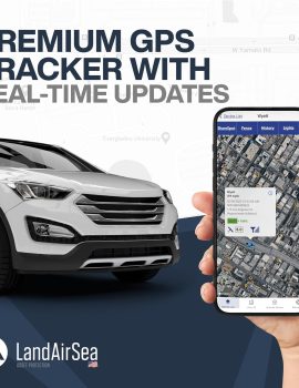 LandAirSea 54 GPS Tracker – Made in the USA from Domestic & Imported Parts. Long Battery, Magnetic, Waterproof, Global Tracking. Subscription Required