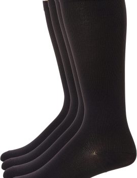 Men’s 4 Pack Mild Compression Over The Calf Socks