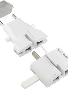 ROAD WARRIOR Worldwide Travel Plug Adapter European/UK/Australia/USA/India/Brazil/China Does Not Convert Voltage RW101WH