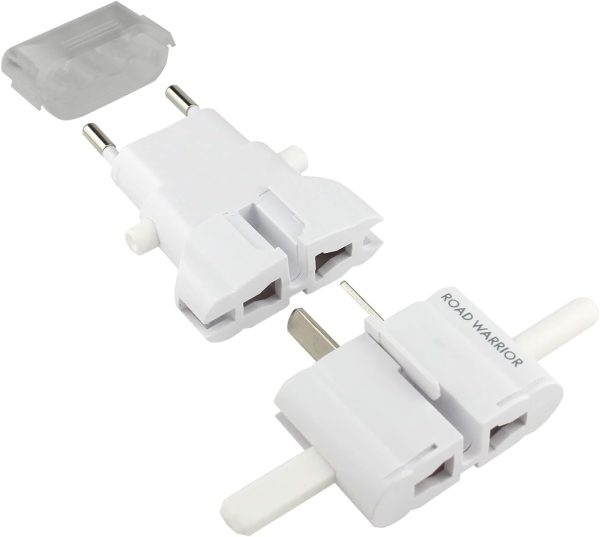 ROAD WARRIOR Worldwide Travel Plug Adapter European/UK/Australia/USA/India/Brazil/China Does Not Convert Voltage RW101WH