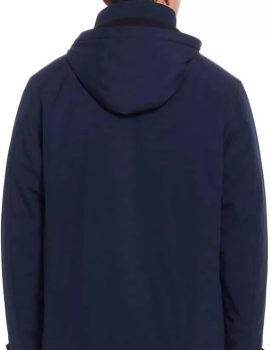 Men’s Ultra Tech Removable Fleece Lined Hood Jacket (Blue,X-Large)